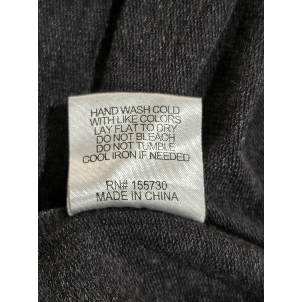 Jane Delancey Gray Crewneck Sweatshirt Women's Large 3/4 Sleeve Button Cuff... - Picture 8 of 11